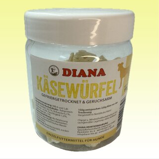 Käsewürfel von Diana in einer Dose