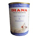Diana Cat Premium Dosenfleisch &quot;Lachs+Hering&quot; 400g
